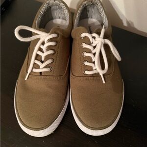 Khaki Canvas Men's Sneakers